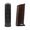 A front and side view of the Sonus faber Aida floorstanding speaker in wenge wood from the Reference collection.